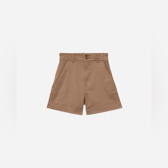 Everlane The Way-High® Twill Short- Ash Brown - Picture 5 of 10